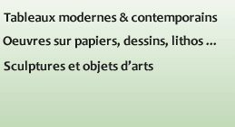 tableaux modernes dessins sculptures et objets d'arts